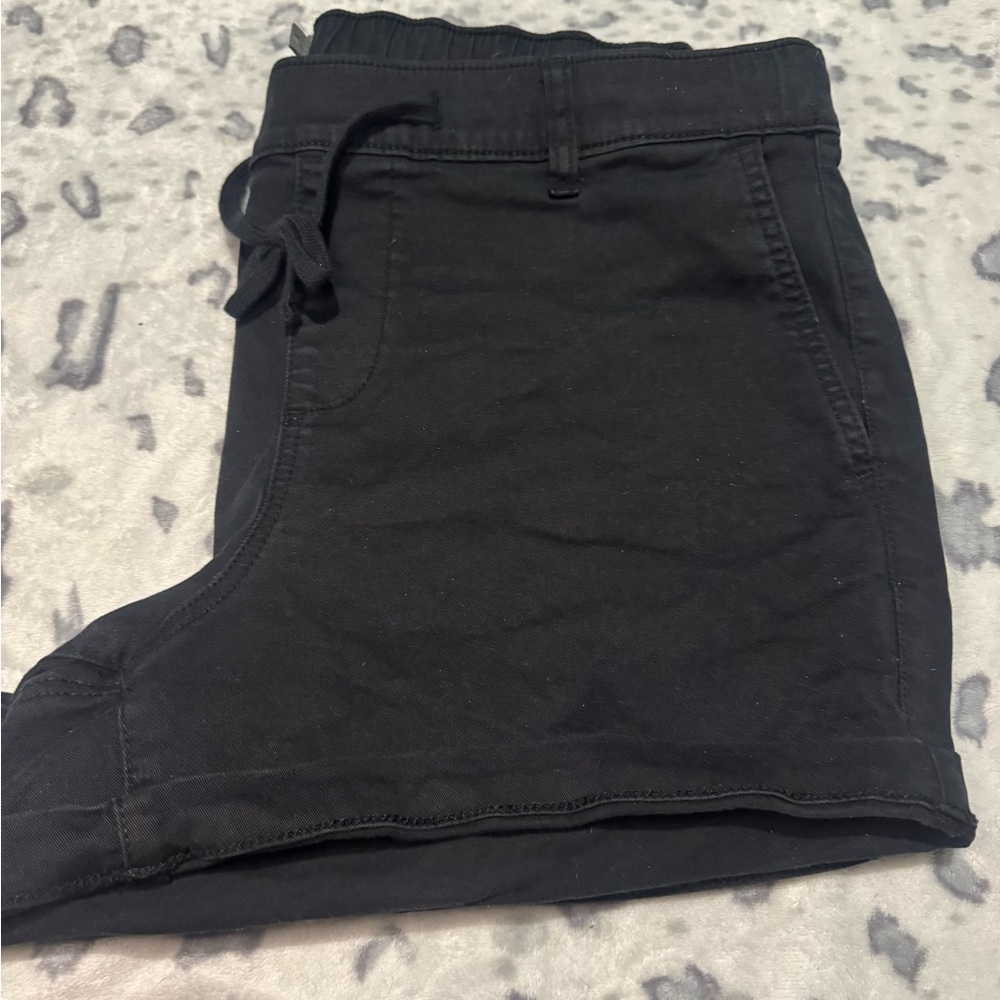 Torrid Black Stretch Cotton Drawstring Shorts - Picture 5 of 5